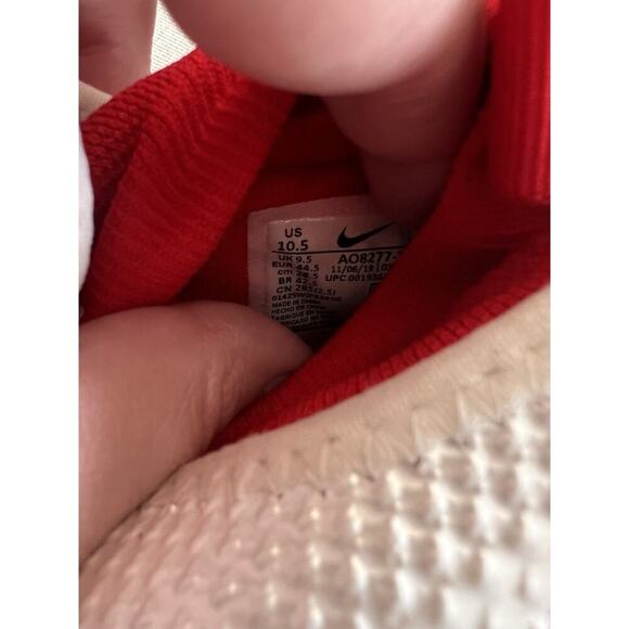 Nike Vapor Football Cleats Men’s 10.5 White Red AO8277 Speed Molded Cleats - Picture 7 of 7